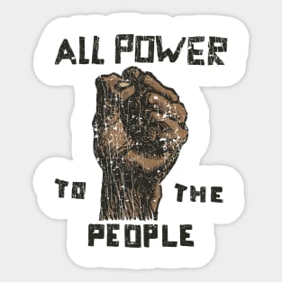 All Power To The People 1966 Color Variant Sticker